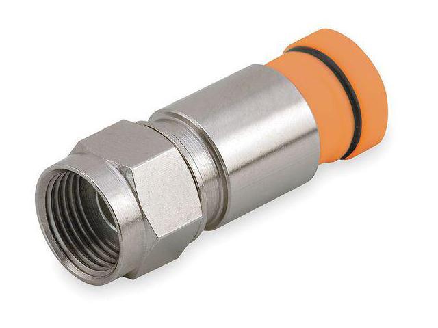 Photos - Other household accessories POWER FIRST 1UKD7 Coaxial Connector, RG59, F Type, PK50