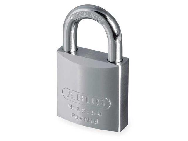 ABUS 83/50 RK KA-100 Padlock, Keyed Alike, Standard Shackle, Square Brass Body,
