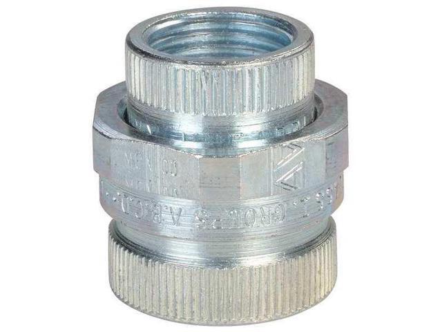 APPLETON ELECTRIC UNF100NR-A Rigid Union, 1 in, Threaded, Aluminum, Plain,