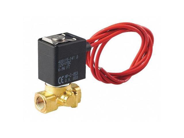 Photos - Other sanitary accessories ASCO U8256B045V 120V AC Brass Solenoid Valve, Normally Closed, 1/8 in Pipe