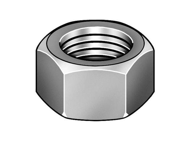 Photos - Other for repair ZORO SELECT 1XA26 1-1/4'-7 Grade C Plain Finish Carbon Steel Heavy Hex Nut