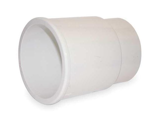 ZORO SELECT 1WKJ9 PVC Hub Adapter Increaser, Spigot x Hub, 4 in x 3 in Pipe Size