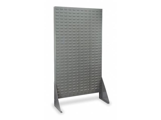 AKRO-MILS 30661 Steel Louvered Floor Rack, 13 1/2 in D x 66 in H x 36 in W, Gray