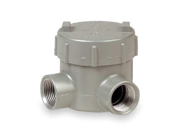 HUBBELL KILLARK GECLT-2M Conduit Outlet Body,Iron,L