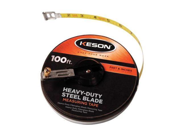 KESON ST10018 100 ft Tape Measure, 3/8 in Blade