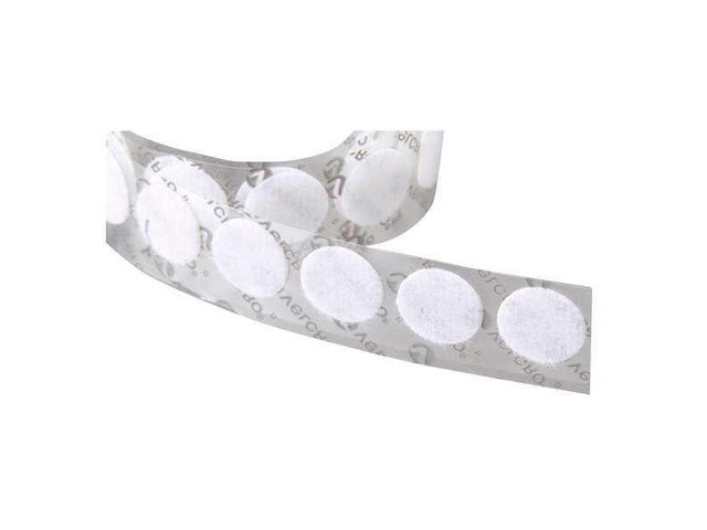 VELCRO BRAND 192272 5/8' Dia. Loop White Adhesive Dots, 1200 pk.