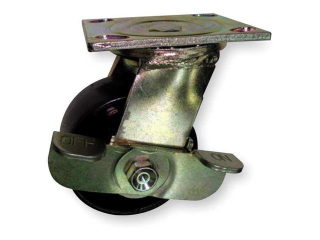 Photos - Other Garden Tools ZORO SELECT 1NVC7 Swivel Plate Caster, Steel, 6 in., 1200 lb.
