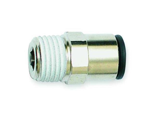 LEGRIS 3175 55 11 Push-Fit Adapter Fitting, 3/16 in Tube Size, Brass, Silver,