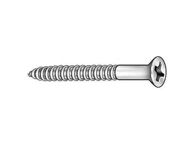 Photos - Other for repair ZORO SELECT U25120.019.0175 Wood Screw, #10, 1-3/4 in, Zinc Plated Steel F