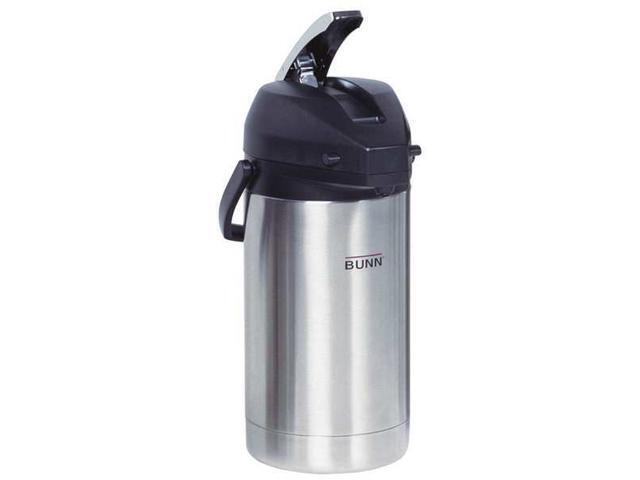 Bunn 3 Liter Lever Action Airpot, Stainless Steel/Black AIRPOT30