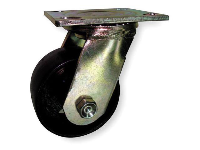 Photos - Other Garden Tools ZORO SELECT 1NVB9 Swivel Plate Caster, Steel, 4 in., 1000 lb., Blk