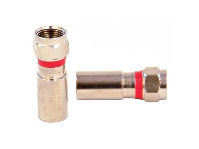 DOLPHIN COMPONENTS DC-CF6 Cable Coupler,F-Type/Male,RG6 Coax,PK10