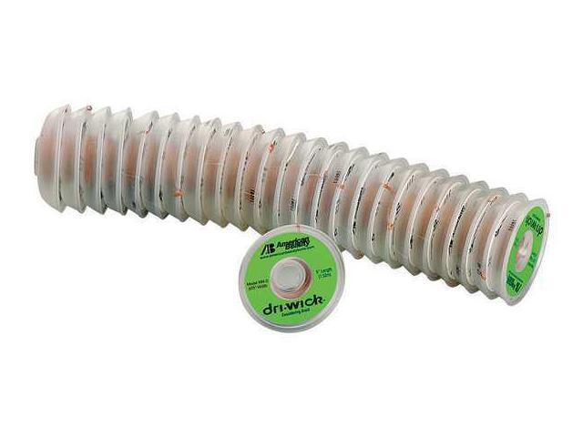 AMERICAN BEAUTY TOOLS 484-3 Desoldering Braid,5 ft,Green,Copper,PK25