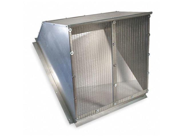 Photos - Air Conditioning Accessory Dayton 1WBW2 Weather Hood, 36 In, Galvanized Steel 