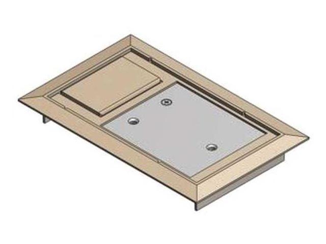 STEEL CITY 664-CST-SW-BGE Floor Box Cover,8-1/8 in.,Beige