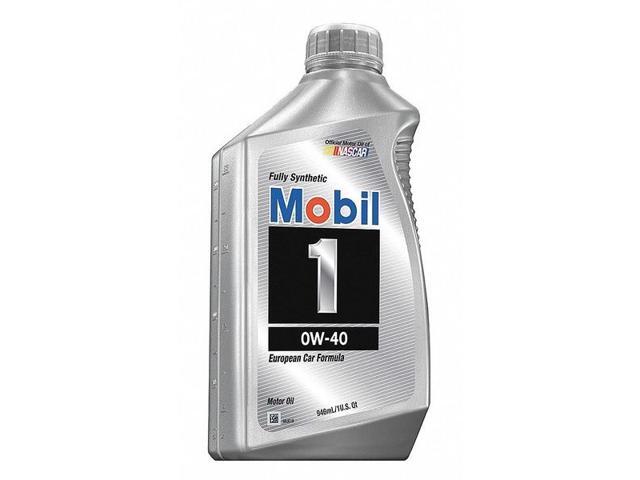 MOBIL 1 112628 Engine Oil, Mobil 1, 0W-40, Synthetic, 1 Qt.