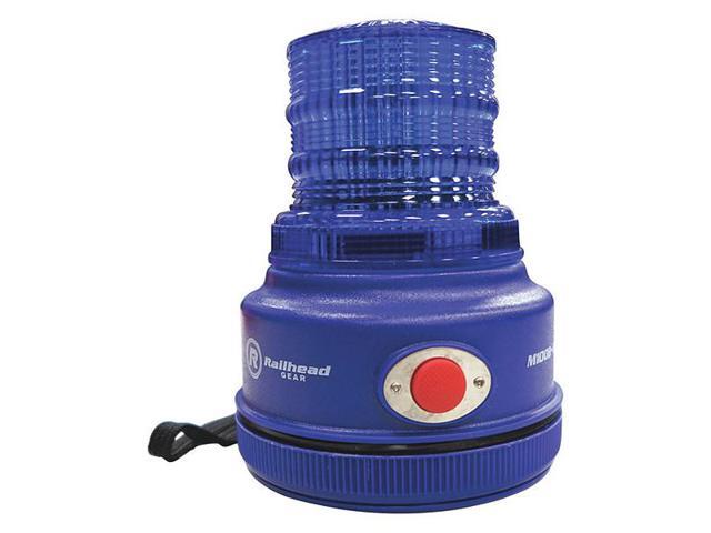 Photos - Chandelier / Lamp RAILHEAD GEAR M100B-LED Warning Light, Blue, LED, 2 D Batteries