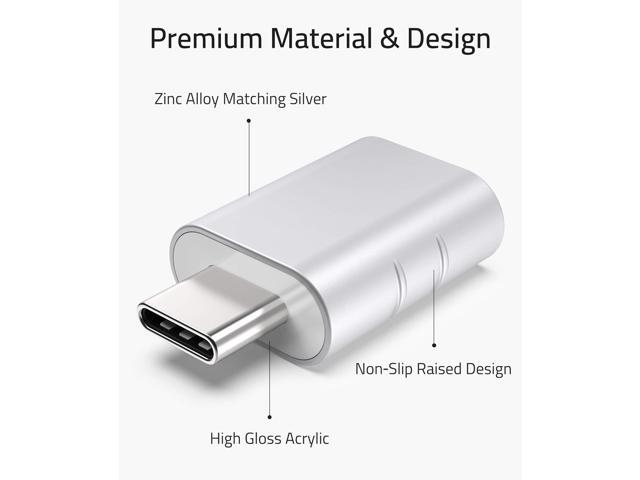 KEHIPI USB C to USB Adapter(2 Pack), USB-C Male to USB 3.0 Female Adapter Compatible with iPhone 15 Pro Max MacBook Pro Air 2023 iPad Mini Pro...