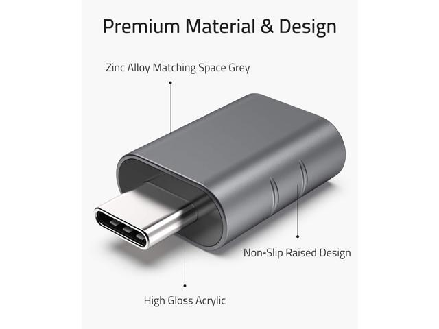KEHIPI USB C to USB Adapter Pack of 2 USB C Male to USB3 Female Adapter Compatible with iPhone 15 Pro Max MacBook Pro Air 2023 iMac iPad Mini Pro,...
