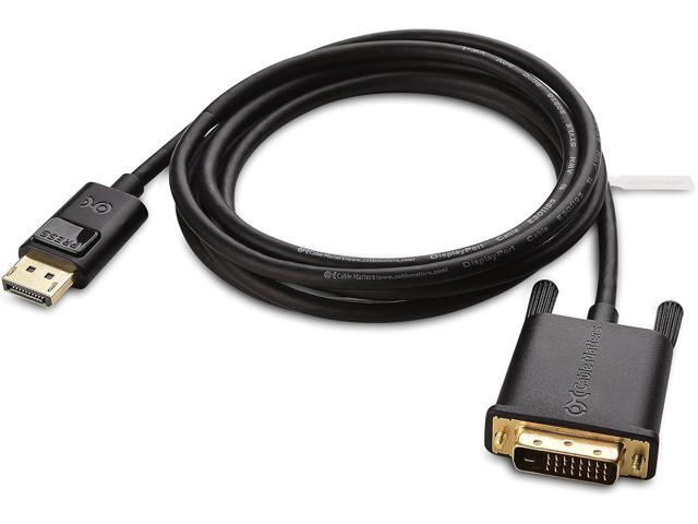 Cable Matters 2-Pack DisplayPort to DVI Cable (DP to DVI Cable) 6 Feet