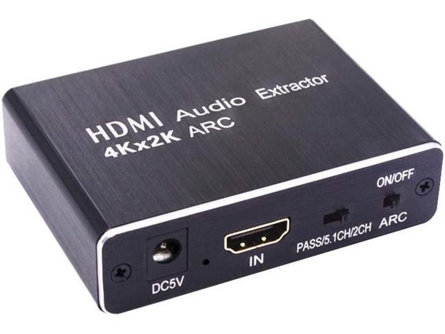 SOUTHSKY HDMI to HDMI Audio Extractor,ARC Converter,1080p,R/L Digital to Analog, 3.5mm Stereo Audio Extractor for Blu-ray DVD Player,Xbox,HDTV,TV...
