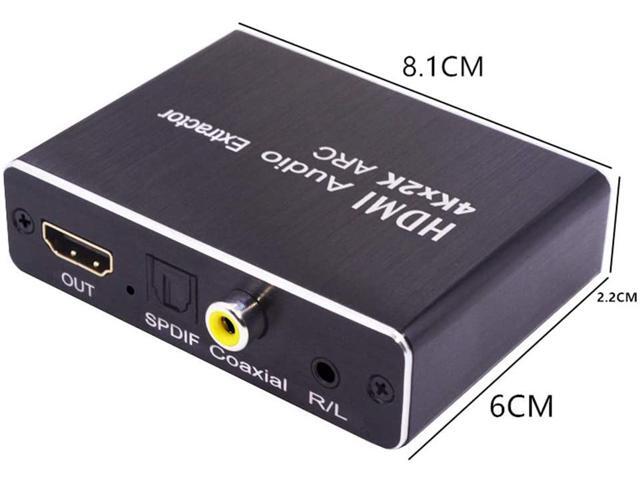 SOUTHSKY HDMI to HDMI Audio Extractor,ARC Converter,1080p,R/L Digital to Analog, 3.5mm Stereo Audio Extractor for Blu-ray DVD Player,Xbox,HDTV,TV...