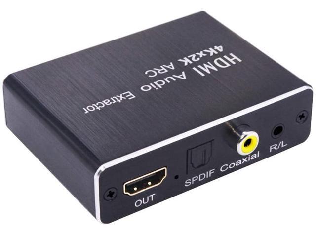 SOUTHSKY HDMI to HDMI Audio Extractor,ARC Converter,1080p,R/L Digital to Analog, 3.5mm Stereo Audio Extractor for Blu-ray DVD Player,Xbox,HDTV,TV...