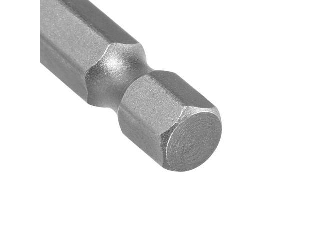5Pcs 1/4' Hex Shank 100mm Length Magnetic SL5 Slot Head Screwdriver Bits S2 Alloy Steel