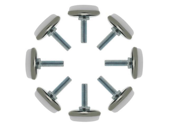 M6 x 20 x 30 Leveling Feet Protector Floor Round Base Leveler for Desk Leg 8pcs