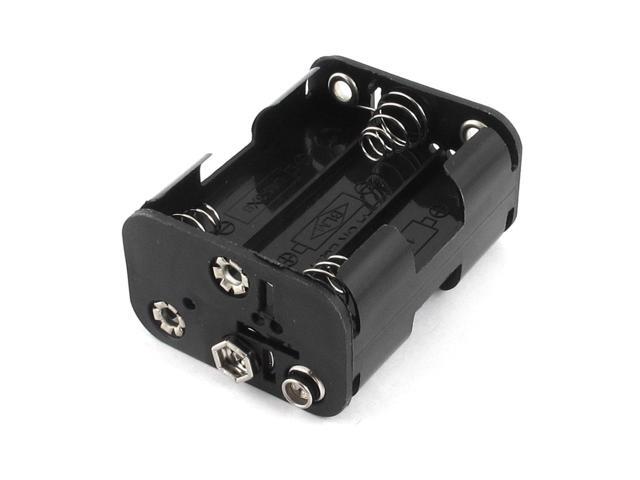Double Side Spring Loaded 6 x 1.5V AA Battery Holder Storage Case Box