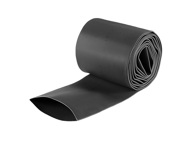Heat Shink Tubing, 2'(50mm) Dia 80mm Flat Width 2:1 Ratio Shrinkable Tube Cable Sleeve 1.5m - Black