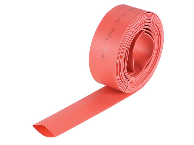 Heat Shink Tubing, 5/8'(16mm) Dia 26mm Flat Width 2:1 Ratio Shrinkable Tube Cable Sleeve 10ft - Red