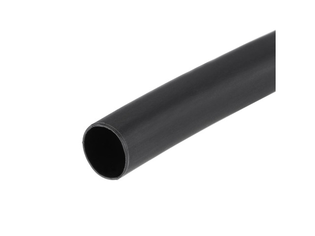 Heat Shink Tubing, 1/4'(6mm) Dia 13mm Flat Width 3:1 Ratio Shrinkable Tube Cable Sleeve 10ft - Black