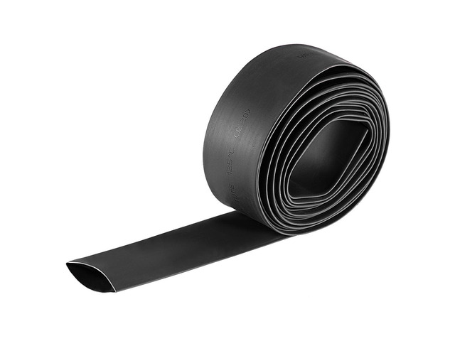 Heat Shink Tubing, 3/4'(20mm) Dia 34mm Flat Width 2:1 Ratio Shrinkable Tube Cable Sleeve 10ft - Black