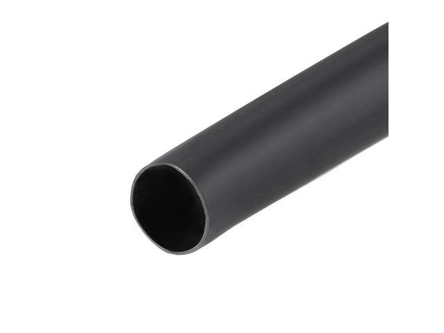 Heat Shink Tubing, 3/8'(9.5mm) Dia 17.5mm Flat Width 3:1 Ratio Shrinkable Tube Cable Sleeve 1m - Black