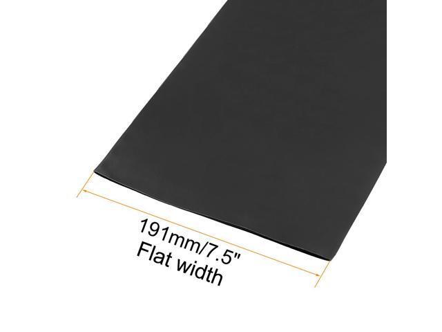 Heat Shink Tubing, 120mm Dia 191mm Flat Width 2:1 Ratio Shrinkable Tube Cable Sleeve 1m - Black