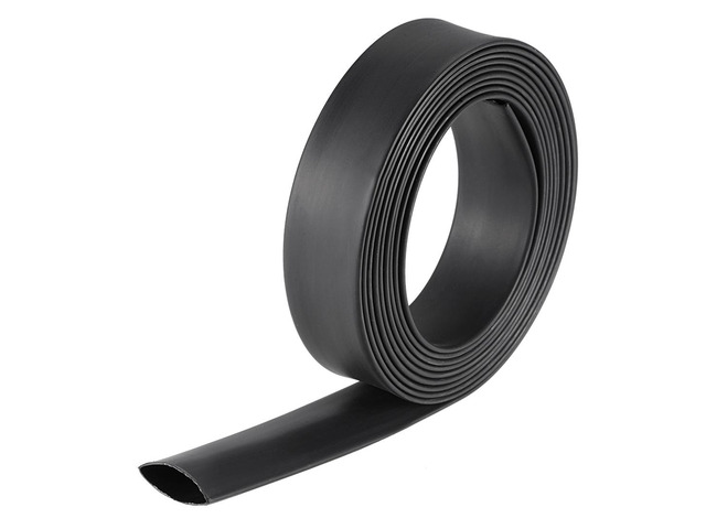Heat Shink Tubing, 3/4'(19mm) Dia 32mm Flat Width 3:1 Ratio Shrinkable Tube Cable Sleeve 10ft - Black