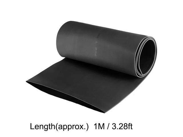 Heat Shink Tubing, 120mm Dia 191mm Flat Width 2:1 Ratio Shrinkable Tube Cable Sleeve 1m - Black