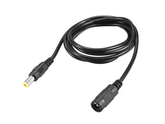 Power Extension Cable 4ft 1.2M 2.1mm x 5.5mm Compatible with 12V DC 1A Adapter Cord 2pcs