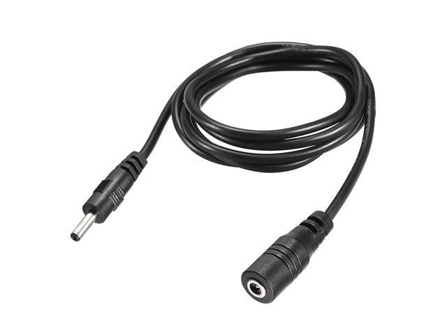 Power Extension Cable 4.92ft 1.5M 1.35mm x 3.5mm Compatible with Adapter Cord 2pcs