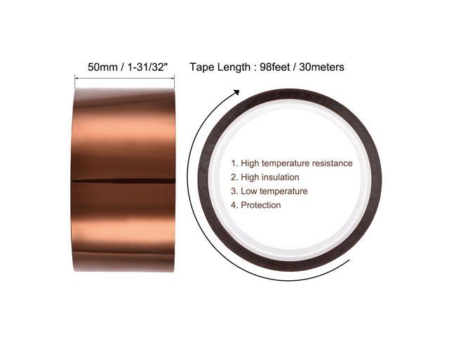 High Temperature Tape 1-31/32 Inch x 98ft Heat Resistant Sublimation Polyimide Tape for Protecting Circuit Board 250C to 300C