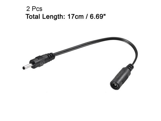 Tip Adapter Connector Converter 5.5x2.1mm to 3.0x1.1mm 20cm DC Power Connect 2pcs