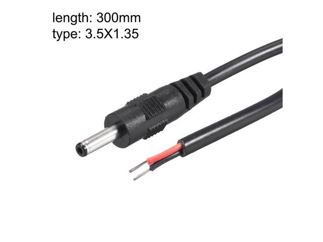 5pcs DC Power 3.5mm x 1.35mm 1A 30cm Barrel Male Plug Connector Pigtail