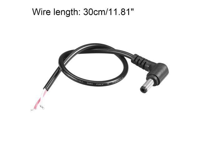 DC Power 5.5mm x 2.5mm 4A 30cm Length Barrel Male Plug Right Angle Cord Cable Connector Pigtail