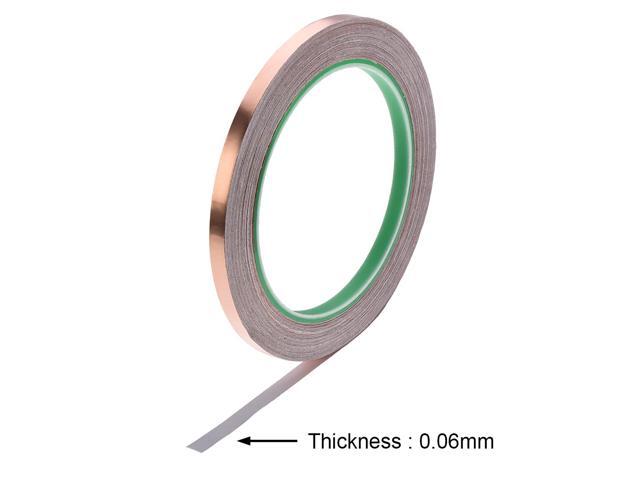 6mm Copper Foil Tape Shielding Tape for EMI EMF and RFI Shielding Conductive Adhesive Tape 20m/65.6ft