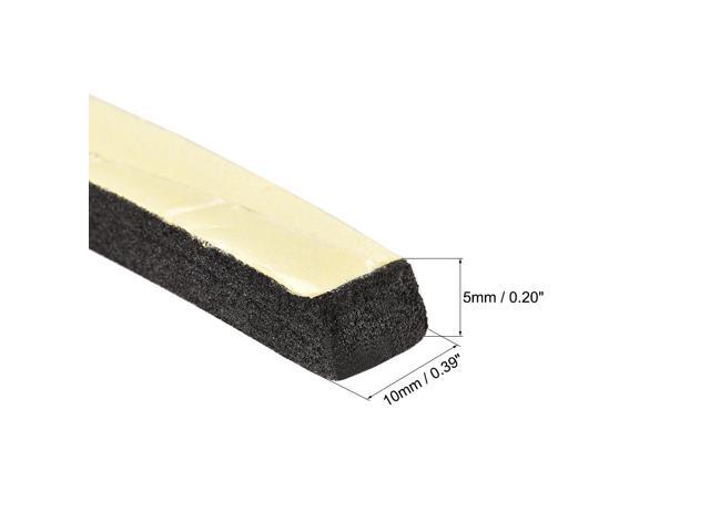 Sponge Tape, EVA Single Sided Sealing Foam Tape, 3 Meters Length, 10mm Width, 5mm Thick, Black