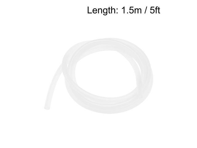 Silicone Tube, 3mm ID x 7mm OD 5ft Flexible Silicone Rubber Tube Air Hose Water Pipe for Pump Transfer Clear