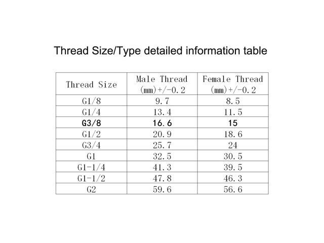 304 Stainless Steel Hose Barb Fitting Coupler, 10mm Barb x G3/8 Female Thread Pipe Adapter