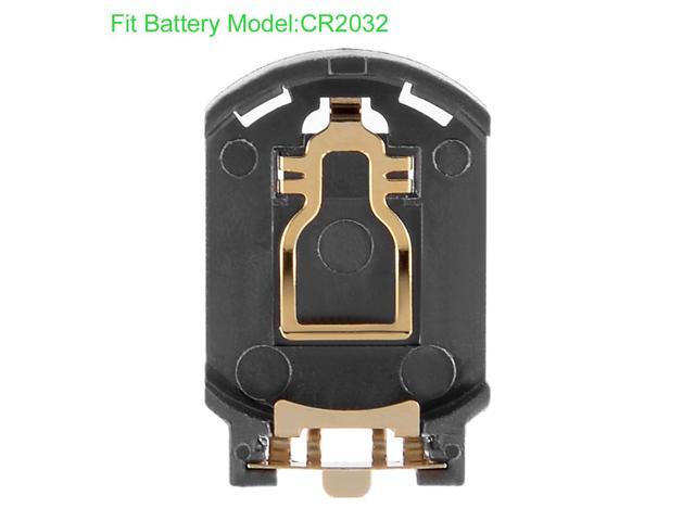 6PCS Brown Plastic Housing CR2032 Button Cell Battery Socket Holder Case