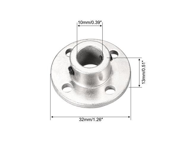 10mm Inner Dia H13*D16 Rigid Flange Coupling Motor Guide Shaft Coupler Motor Connector for DIY Parts 4Pcs